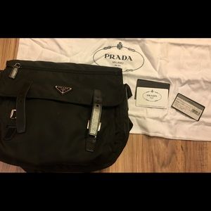 Prada messenger bag with card & dust bag